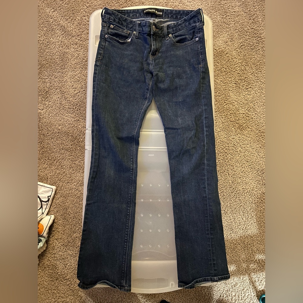 Dark Blue Low Rise Barely Boot Stella Jeans
